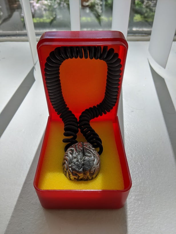 Metal Brain Necklace