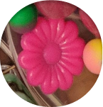 Plastic Flower Bead